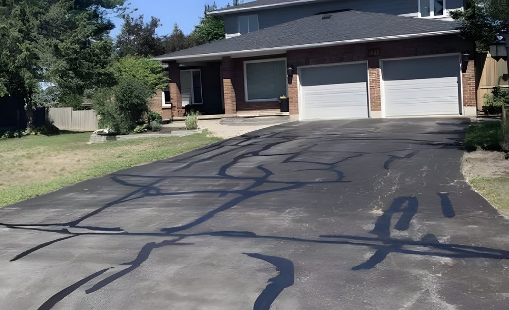 Hot rubber crack filling Ottawa